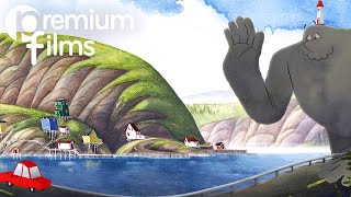 Altruistic giant struggles to find his place in the modern world  Animated short The Lighthouse Man [upl. by Enneiluj]