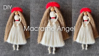 MACRAME ANGEL DOLL  DIY CHRISTMAS [upl. by Azal]