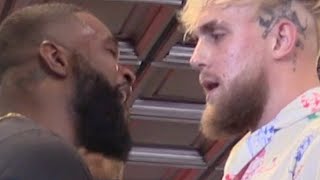 Jake Paul vs Tyron Woodley FaceOffs [upl. by Summons927]