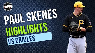 Paul Skenes  2 retraits face aux Orioles [upl. by Catlaina409]