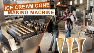 Ice Cream Cone MachineryIce Cream Cone Wafer ManufacturerWafer Cup Cone MachineEdible Cup Machine [upl. by Sulohcin908]