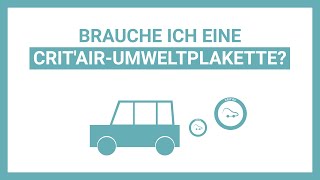 Die französische CritAirUmweltplakette [upl. by Arline]