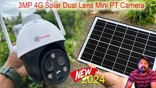 2024 model 4G 3MP Solar Dual Lens Mini PanTilt Camera Best single camera for home useNexaSystem [upl. by Eoz60]