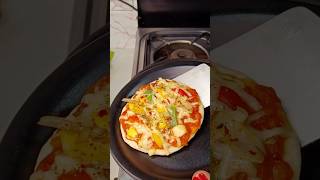 Easy Mini Pizza on Tawa Short Video  Mini Baby Pizza Recipe shorts shortvideo shorts ytshorts [upl. by Karlan]