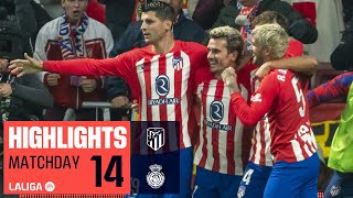 ATLÉTICO DE MADRID  RCD MALLORCA 10  RESUMEN  Un cabezazo de Griezmann vale 3 puntos [upl. by Nollad479]