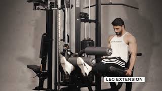 Multi Station  Seated Leg Curl  Extension Combo [upl. by Filiano]