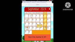 Starfall  Calendar September 2024  September 20th 2024 [upl. by Anhoj208]