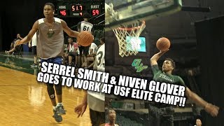 Serrel Smith amp Niven Glover ON THE SAME TEAM GOES TO WORK  USF Elite Camp [upl. by Catherine410]