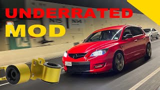 MAZDASPEED 3 gets a AntiLift Kit  MOST UNDERRATED MOD [upl. by Nelyk275]