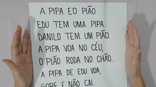 Aprendendo a ler  Leitura de texto  Vamos aprender a ler  Texto  EJA [upl. by Vachell91]