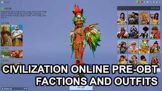 Civilization Online Playable Factions and Outfits [upl. by Hameerak480]