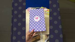 giving my old DIARY 📔 to a new look 😍 crafting painting craftideas ytshort bow [upl. by Eetnwahs]