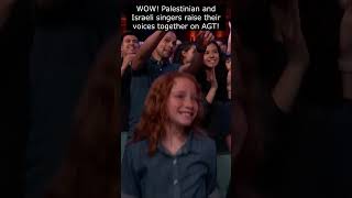 Israeli and Palestinian youth choir on Americas Got Talent shorts agt americasgottalent [upl. by Neenej]