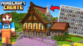 I Built A BUILDING BLOCK Factory In Minecraft Create Mod [upl. by Buckels]