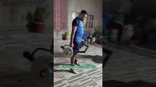 Pause Deadlifts Trap Bar Exercise motivation shorts youtubeshorts bodybuilding hardwork [upl. by Attekal851]