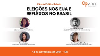 Ciência Política Debate  Eleições nos EUA e reflexos no Brasil [upl. by Gnuh]