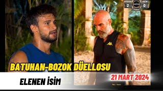 SURVİVOR ALL STAR 65BÖLÜM 21 MART 2024 ELEME GECESİ FİNAL BATUHANBOZOK DÜELLOSU KİM ELENDİ [upl. by Leamse720]