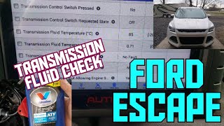 How to check and fill the transmission fluid on a 20132016 Ford Escape 6F35 [upl. by Isahella]