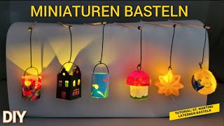 Tutorial Mini St Martins Laternen basteln  DIY create mini St Martins lanterns [upl. by Eberly664]