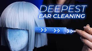 ASMR Longest Ear Canal Deepest Ear Cleaning No Talking [upl. by Ynattyrb]