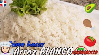 🍅🍚cómo hacer un arroz blanco bien GRANEADO DOMINICANO Receta de ARROZ BLANCO FÁCIL Y RÁPIDA 🔥 [upl. by Mannes]