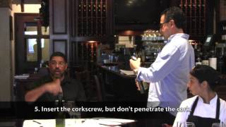 Restaurant Wine Service Etiquette with Sommelier James King [upl. by Rosenthal413]