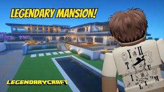 ANG MEGA MANSION Ni FilAndreYT Sa MINECRAFT LegendaryCraft [upl. by Maeve775]