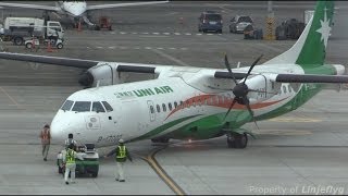 Push back amp engine start of UNI AIR 立榮航空 ATR72600TSA B17002 [upl. by Yrrak]