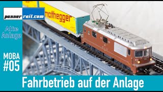 05 Meine H0ModelleisenbahnAnlage Fahrbetrieb [upl. by Yasnyl]