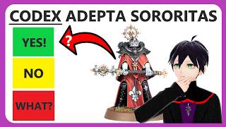 What are the strongest Adepta Sororitas units Ranking Codex Adepta Sororitas units [upl. by Lyrradal]