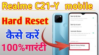 Realme C21Y mobile me Hard reset kaise kare how to Reset in Realme c21y mobile me [upl. by Bez124]