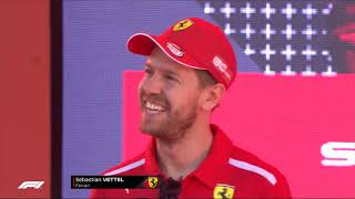 F1 2019  Aus GP  Sebastian Vettel reveals the name of his 2019 Ferrari car [upl. by Gauthier74]