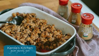 Kruidige crumble met peer en bessen  Karolas Kitchen [upl. by Lazare]