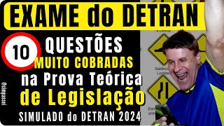 Simulado do DETRAN Questões da Prova teórica do DETRAN Exame legislação de trânsito [upl. by Dody]