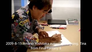 Yoshitaka Amano Live Drawing Compilation 20102016 [upl. by Medor]