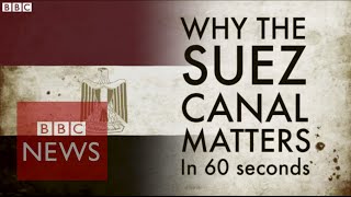 Why is the Suez Canal a big deal Explained in 60 secs  BBC News [upl. by Daukas523]