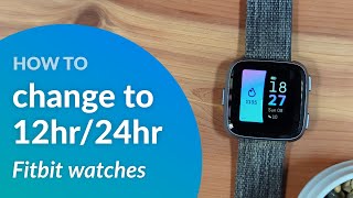 Change Fitbit watch to use military time 24 hour format [upl. by Oznarol]