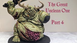 Painting Warhammer  The Great Unclean One  Adding Details to the Skin [upl. by Annitsirhc]