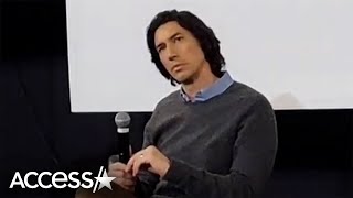 Adam Driver Says Says ‘F You’ To ‘Ferrari’ Audience Question [upl. by Ramsey]