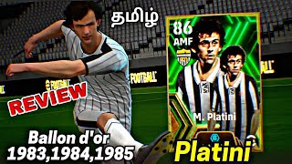 Platini 104 rated card review  Best attacking midfielder in efootball 2024 mobile [upl. by Engel]