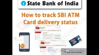 How to Track Your SBI ATM Card Delivery Status Online  SBI ATM Card Delivery Status Online [upl. by Liartnod]