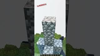 Minecraft Highest Cobblestone Tower🤯 minecraft shorts [upl. by Tortosa283]