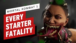 Mortal Kombat 1  Every Starter Fatality In 4K [upl. by Inaliel]