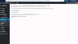 How to easily and quickly install WordPress Backup Plugin UpdraftPlus [upl. by Sillyrama]