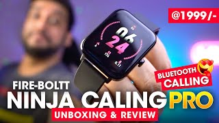 FireBoltt NINJA CALLING PRO Unboxing amp Review ⚡️ Best Bluetooth Calling Smartwatch 2022 Under 2000 [upl. by Yevrah773]