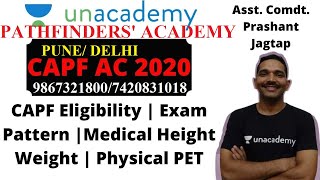 CAPF AC Eligibility MedicalPETHeight WeightAge by Asst Comdt Dr Jagtap CISF 9867321800 [upl. by Sherborn]