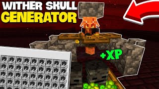 Fast Wither Skull Farm Minecraft Bedrock 121 2024 [upl. by Aisyle]