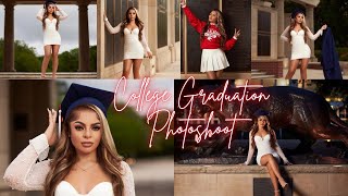 COLLEGE GRADUATION PHOTOSHOOT VLOG [upl. by Florenza]