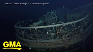 Exclusive look at the discovery of historic ship Endurance l GMA [upl. by Anerroc]