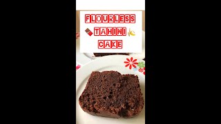 FLOURLESS 🍫 TAHINI 🍌 CAKE Pillowy amp Moist  UNSUZ 🍫 TAHİNLİ 🍌 KEK Yumuşacık amp Nemli [upl. by Eila]